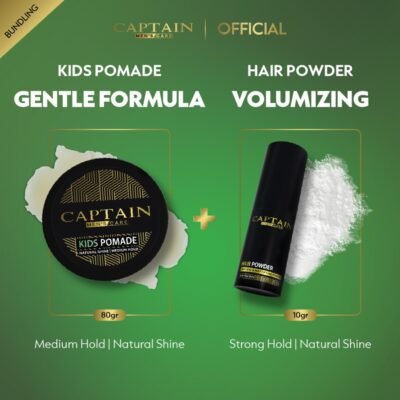 Bundling - Captain Men's Care Kids Pomade + Hair Powder