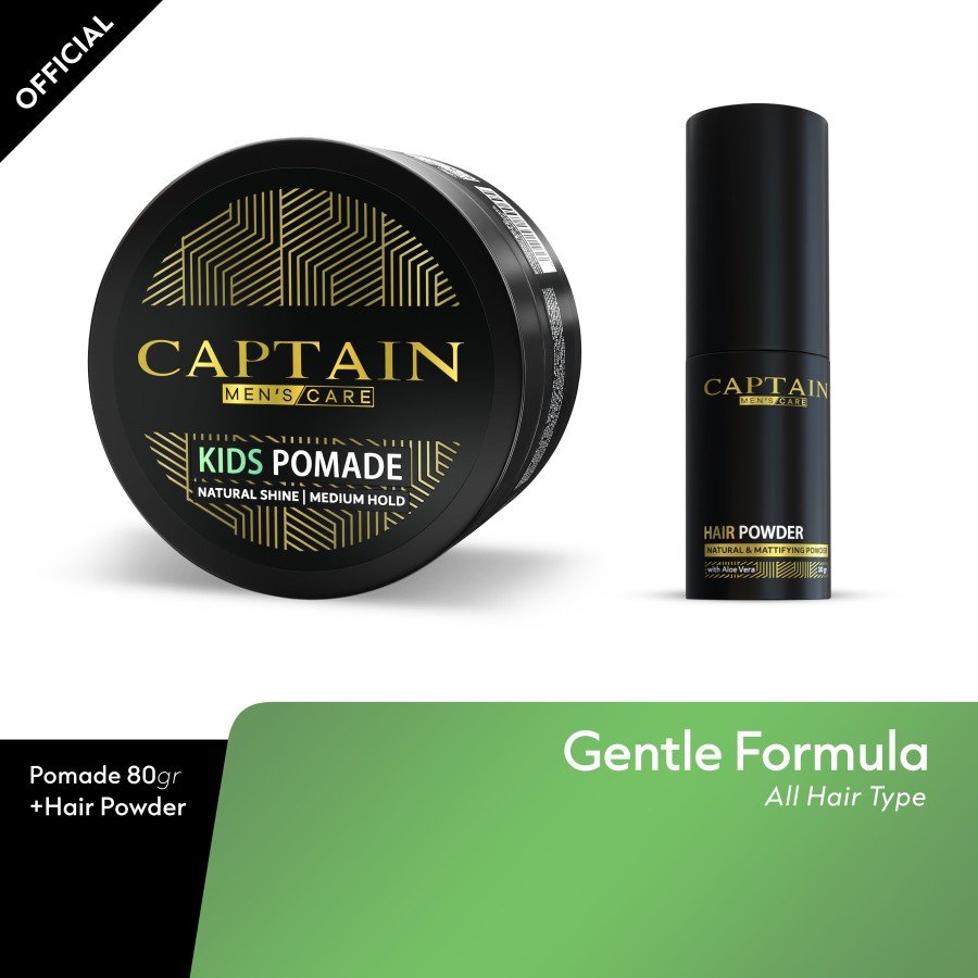 Bundling - Captain Men's Care Kids Pomade + Hair Powder