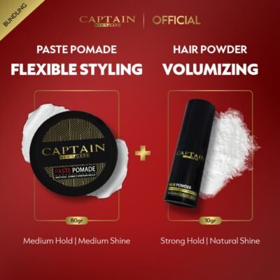 Bundling - Captain Men's Care Paste Pomade + Hair Powder
