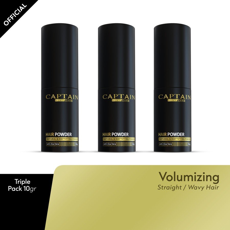 Bundling - Captain Men's Care Triple Pack Hair Powder