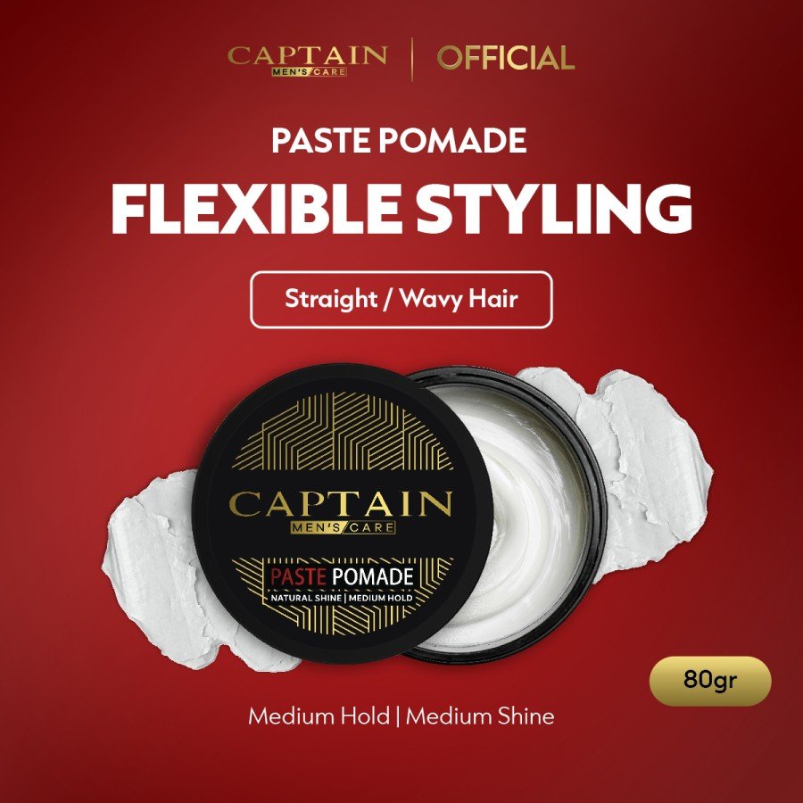 Captain Men's Care Paste Pomade New