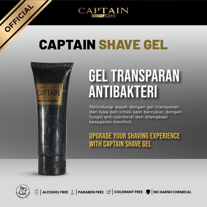 Captain Men's Care Shave Gel 1