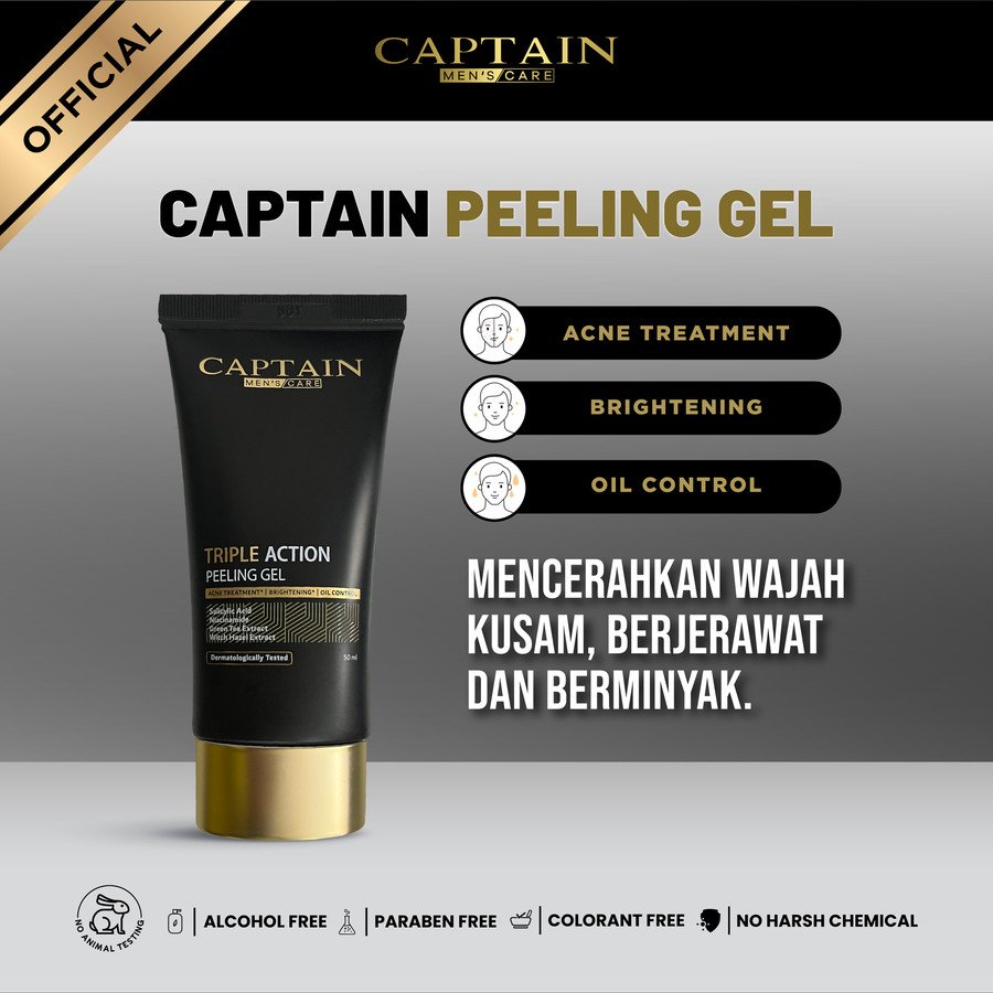 Captain Men's Care Triple Action Peeling Gel 1
